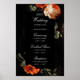 Dark Romantic Floral Dutch Masters Weddenschap Wel Poster