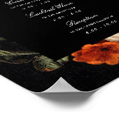 Dark Romantic Floral Dutch Masters Weddenschap Wel Poster (Hoek)
