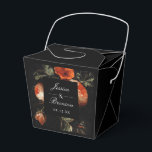 Dark Romantic Floral Rozen Dutch Master Wedding Bedankdoosjes<br><div class="desc">Pas de tekst aan voor uw evenement. Verplaats of schaal de vorm en bloemstukken naar wens. Vormschaal en kleur kunnen worden bewerkt</div>