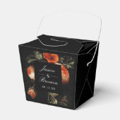 Dark Romantic Floral Rozen Dutch Master Wedding Bedankdoosjes (Voorkant Zijde)