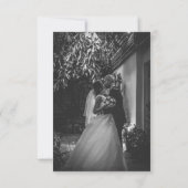 Dark Romantic Floral Rozen Dutch Master Wedding Bedankkaart (Achterkant)