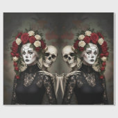 Dark Romantic Gothic Design Cadeaupapier (Vlak)