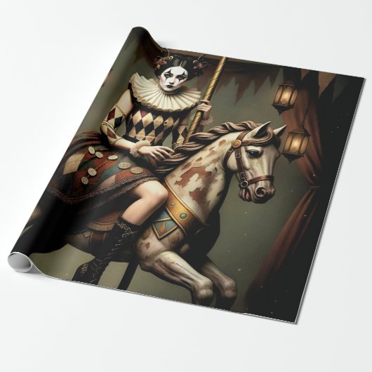Dark Romantic Gothic Design Cadeaupapier (Uitgerold)