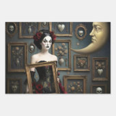 Dark Romantic Gothic Design Inpakpapier Vel (Voorkant 2)