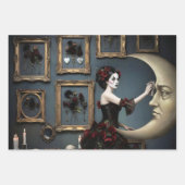 Dark Romantic Gothic Design Inpakpapier Vel (Voorkant)