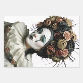 Dark Romantic Gothic Design Inpakpapier Vel