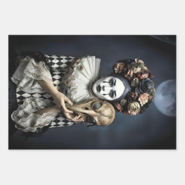 Dark Romantic Gothic Design Inpakpapier Vel