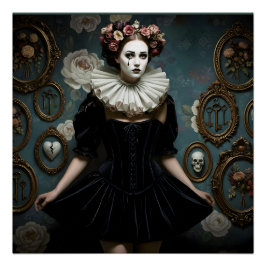 Dark Romantic Gothic Design Perfect Poster