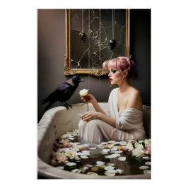 Dark Romantic Gothic Design Perfect Poster