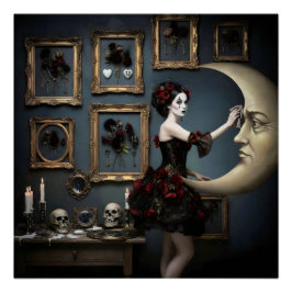 Dark Romantic Gothic Design Perfect Poster