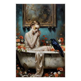 Dark Romantic Gothic Design Perfect Poster