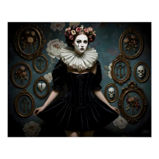 Dark Romantic Gothic Design Perfect Poster (Voorkant)