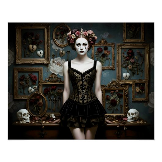 Dark Romantic Gothic Design Perfect Poster (Voorkant)