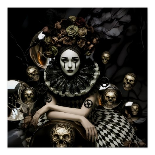 Dark Romantic Gothic Design Perfect Poster (Voorkant)