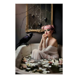 Dark Romantic Gothic Design Perfect Poster