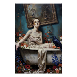 Dark Romantic Gothic Design Perfect Poster