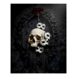Dark Romantic Gothic Design Perfect Poster