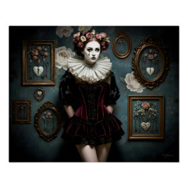 Dark Romantic Gothic Design Perfect Poster