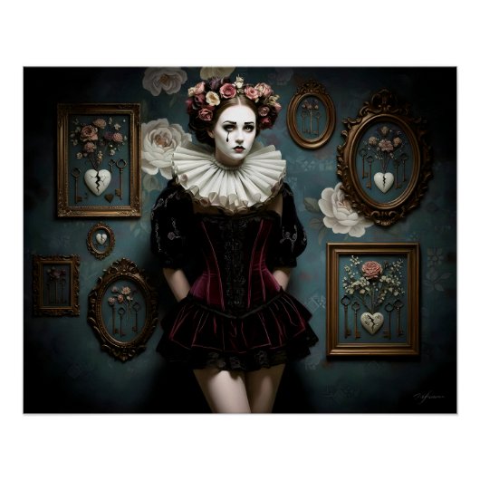 Dark Romantic Gothic Design Perfect Poster (Voorkant)