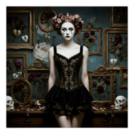 Dark Romantic Gothic Design Perfect Poster