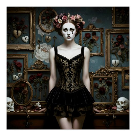 Dark Romantic Gothic Design Perfect Poster (Voorkant)
