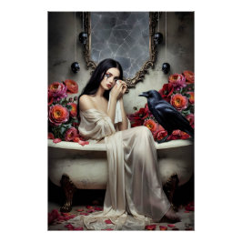 Dark Romantic Gothic Design Perfect Poster