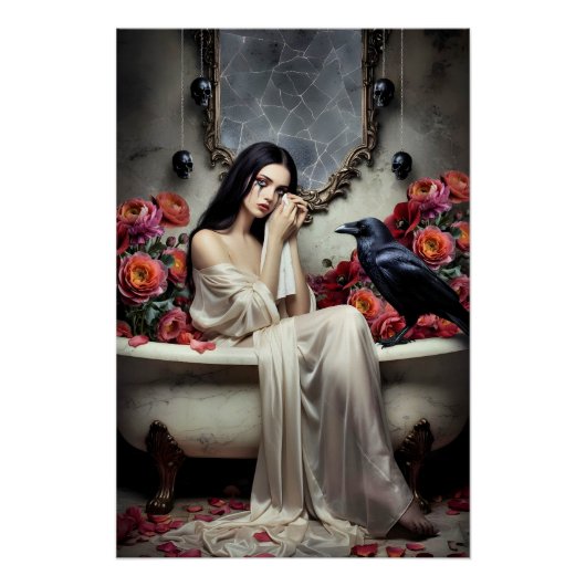 Dark Romantic Gothic Design Perfect Poster (Voorkant)