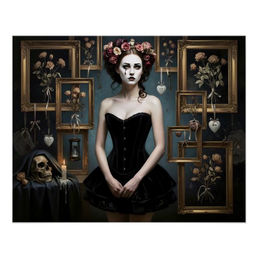Dark Romantic Gothic Design Perfect Poster (Voorkant)