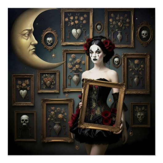 Dark Romantic Gothic Design Perfect Poster (Voorkant)
