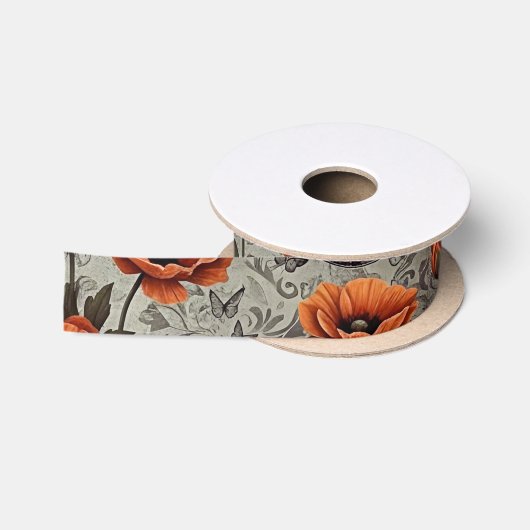 Dark Romantic Gothic Design Satijnen Lint (Spoel)