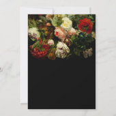 Dark romantic moody elegant floral Bridal Shower  Kaart (Achterkant)