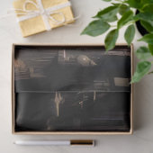 Dark Romantic Raven Motif Tissuepapier (Geschenk)