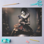 Dark Romantic Raven Motif Tissuepapier (Craft)