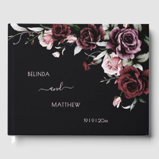 Dark Romantic Roses | Wedding Gastenboek