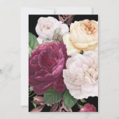 Dark Romantic Waterverf Floral Dutch Masters Save The Date (Achterkant)