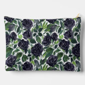 Dark rose delight, black roses watercolor pattern etui (Achterkant)