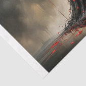 Dark Rose Siren Decoupage Tissuepapier (Detail)