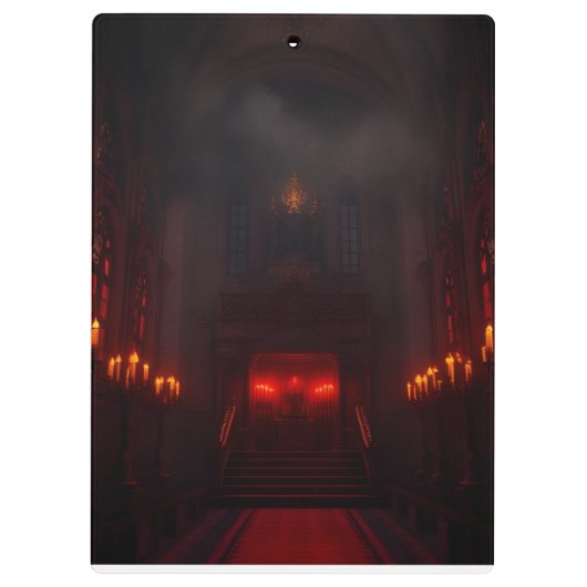 Dark Royal Halloween Gothic Design Klembord (Achterkant)
