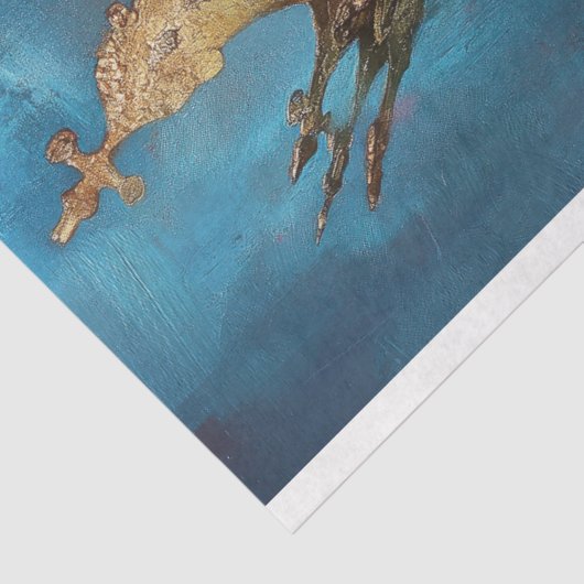 Dark Royalty-harlekijn Abstracte art decoupage Tissuepapier (Detail)