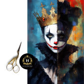 Dark Royalty-harlekijn Abstracte art decoupage Tissuepapier