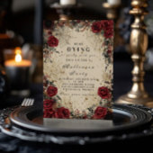 Dark Rozen Gothic Halloween feest Kaart