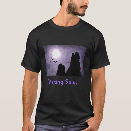 Dark_Ruins_Bats, Vexing Souls T-shirt (Voorkant)