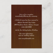 Dark Rustic Blue Floral Mason Jars Wedding Details Informatiekaartje (Achterkant)