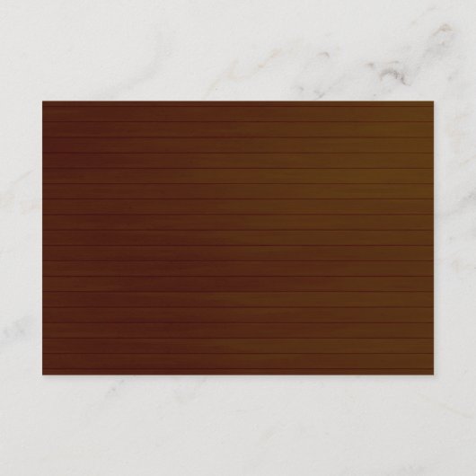 Dark Rustic Oranje Floral Mason Jar Wedding Detail Informatiekaartje (Achterkant)