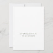 Dark Sage Green Botanical Wedding Kaart (Achterkant)