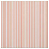 Dark Salmon en White Stripes Pattern Stof (Swatch)
