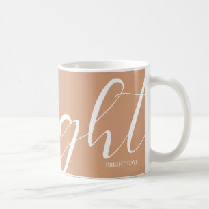 Dark Salmon White Typography Mok