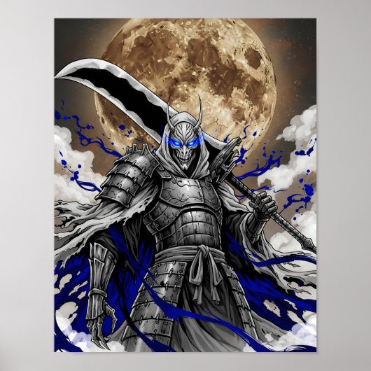 Dark Samurai Demon Warrior Poster (Voorkant)