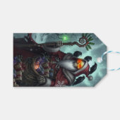 Dark Santa of Shadows – Gothic Christmas Skeleton  Cadeaulabel (Voorkant (Horizontaal))