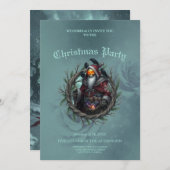 Dark Santa of Shadows – Gothic Christmas Skeleton Kaart (Voorkant / Achterkant)